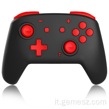 Controller di gioco con luci a LED per Nintendo Switch nero